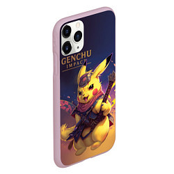 Чехол iPhone 11 Pro матовый Genchu impact, цвет: 3D-розовый — фото 2