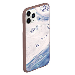 Чехол iPhone 11 Pro матовый Мыльная Текстура, цвет: 3D-коричневый — фото 2