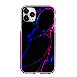 Чехол iPhone 11 Pro матовый Синне красный фон, цвет: 3D-розовый