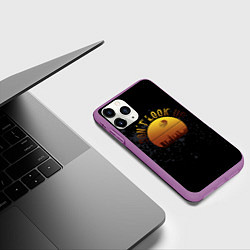 Чехол iPhone 11 Pro матовый Don t look up, цвет: 3D-фиолетовый — фото 2