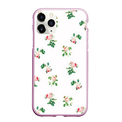 Чехол iPhone 11 Pro матовый Rose garden, цвет: 3D-розовый