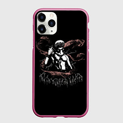 Чехол iPhone 11 Pro матовый Tokyo dungeon master, цвет: 3D-малиновый