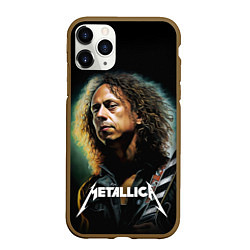 Чехол iPhone 11 Pro матовый Гитарист Metallica Кирк Хэмметт, цвет: 3D-коричневый