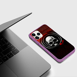 Чехол iPhone 11 Pro матовый Дудка - Алиса, цвет: 3D-фиолетовый — фото 2
