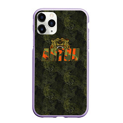 Чехол iPhone 11 Pro матовый Антон камуфляж, цвет: 3D-светло-сиреневый