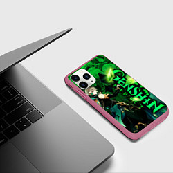 Чехол iPhone 11 Pro матовый Аль-Хайтам - genshin impact, цвет: 3D-малиновый — фото 2