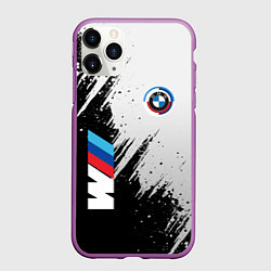 Чехол iPhone 11 Pro матовый BMW - м комплектация, цвет: 3D-фиолетовый