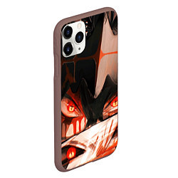 Чехол iPhone 11 Pro матовый Аста и его демон - Черный клевер, цвет: 3D-коричневый — фото 2