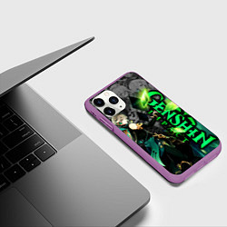 Чехол iPhone 11 Pro матовый Геншин импакт - Аль-Хайтам, цвет: 3D-фиолетовый — фото 2