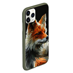 Чехол iPhone 11 Pro матовый Шикарная лиса, цвет: 3D-темно-зеленый — фото 2