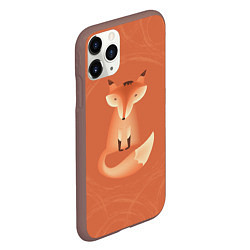 Чехол iPhone 11 Pro матовый Путь лисы, цвет: 3D-коричневый — фото 2