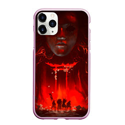 Чехол iPhone 11 Pro матовый Призрак Цусимы, цвет: 3D-розовый