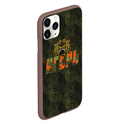 Чехол iPhone 11 Pro матовый Игорь камуфляж, цвет: 3D-коричневый — фото 2