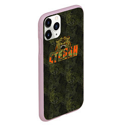 Чехол iPhone 11 Pro матовый Степан камуфляж, цвет: 3D-розовый — фото 2