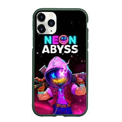 Чехол iPhone 11 Pro матовый Neon Abyss, цвет: 3D-темно-зеленый