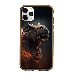 Чехол iPhone 11 Pro матовый The big dinosaur, цвет: 3D-коричневый