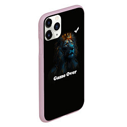 Чехол iPhone 11 Pro матовый Lion-game over, цвет: 3D-розовый — фото 2