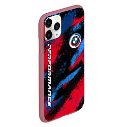 Чехол iPhone 11 Pro матовый Бмв - цвета м серии, цвет: 3D-малиновый — фото 2