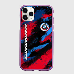 Чехол iPhone 11 Pro матовый Бмв - цвета м серии, цвет: 3D-фиолетовый