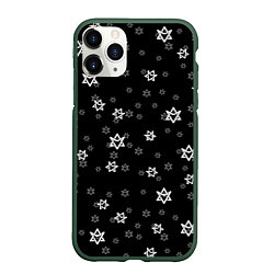 Чехол iPhone 11 Pro матовый Astro emblem pattern, цвет: 3D-темно-зеленый