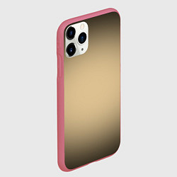 Чехол iPhone 11 Pro матовый Бежевый градиент, цвет: 3D-малиновый — фото 2