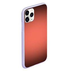 Чехол iPhone 11 Pro матовый Коралловый градиент, цвет: 3D-светло-сиреневый — фото 2