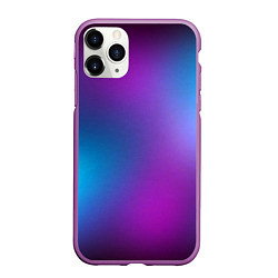 Чехол iPhone 11 Pro матовый НЕОНОВЫЙ ГРАДИЕНТ, цвет: 3D-фиолетовый