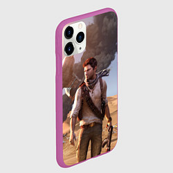 Чехол iPhone 11 Pro матовый Uncharted 3, цвет: 3D-фиолетовый — фото 2
