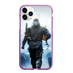 Чехол iPhone 11 Pro матовый Death Stranding Sam, цвет: 3D-фиолетовый