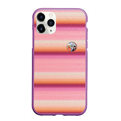 Чехол iPhone 11 Pro матовый Энид Синклер с Уэнсдей Аддамс - текстура свитера, цвет: 3D-фиолетовый