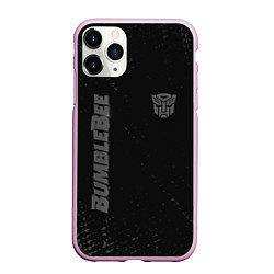 Чехол iPhone 11 Pro матовый Bumblebee Бамблби темный, цвет: 3D-розовый