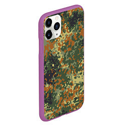 Чехол iPhone 11 Pro матовый Камуфляж Бундесвер, цвет: 3D-фиолетовый — фото 2