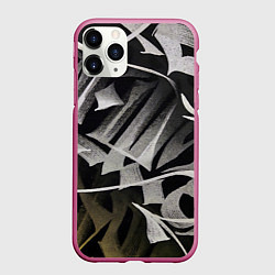 Чехол iPhone 11 Pro матовый Каллиграфический момент, цвет: 3D-малиновый