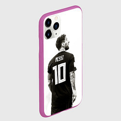 Чехол iPhone 11 Pro матовый 10 Leo Messi, цвет: 3D-фиолетовый — фото 2