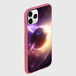 Чехол iPhone 11 Pro матовый Планета Алари, цвет: 3D-малиновый — фото 2