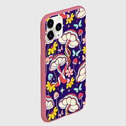 Чехол iPhone 11 Pro матовый Запутанный сюжет, цвет: 3D-малиновый — фото 2