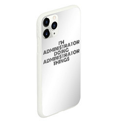 Чехол iPhone 11 Pro матовый I am doing administrator things, цвет: 3D-белый — фото 2