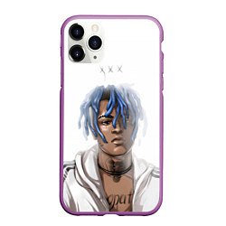 Чехол iPhone 11 Pro матовый XXXTentacion - art, цвет: 3D-фиолетовый