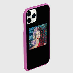 Чехол iPhone 11 Pro матовый Три дня дождя - когда ты откроешь глаза, цвет: 3D-фиолетовый — фото 2