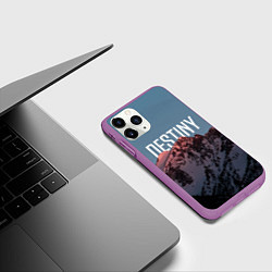 Чехол iPhone 11 Pro матовый Горы судьба, цвет: 3D-фиолетовый — фото 2