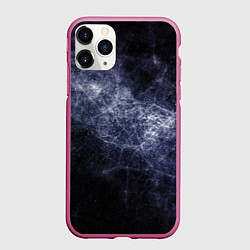 Чехол iPhone 11 Pro матовый Замерзающая галактика, цвет: 3D-малиновый