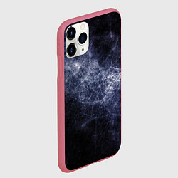 Чехол iPhone 11 Pro матовый Замерзающая галактика, цвет: 3D-малиновый — фото 2