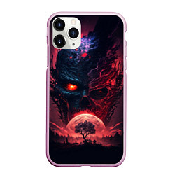 Чехол iPhone 11 Pro матовый Планета демонов, цвет: 3D-розовый