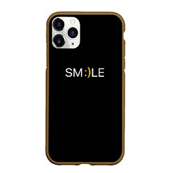 Чехол iPhone 11 Pro матовый Надпись smile
