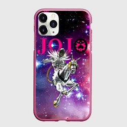 Чехол iPhone 11 Pro матовый Made in heaven - stand of Enrico Pucci - Jojo, цвет: 3D-малиновый