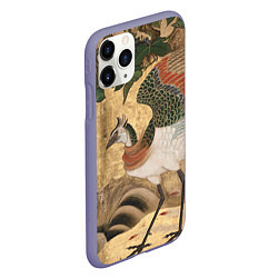 Чехол iPhone 11 Pro матовый Сказочная птица, цвет: 3D-серый — фото 2