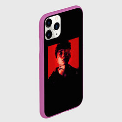 Чехол iPhone 11 Pro матовый Три дня дождя - отпускай, цвет: 3D-фиолетовый — фото 2