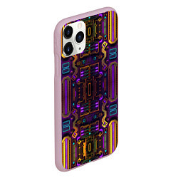 Чехол iPhone 11 Pro матовый Нейроарт 2077, цвет: 3D-розовый — фото 2