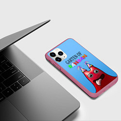 Чехол iPhone 11 Pro матовый Банбан, цвет: 3D-малиновый — фото 2