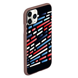 Чехол iPhone 11 Pro матовый Vanguard neon pattern, цвет: 3D-коричневый — фото 2